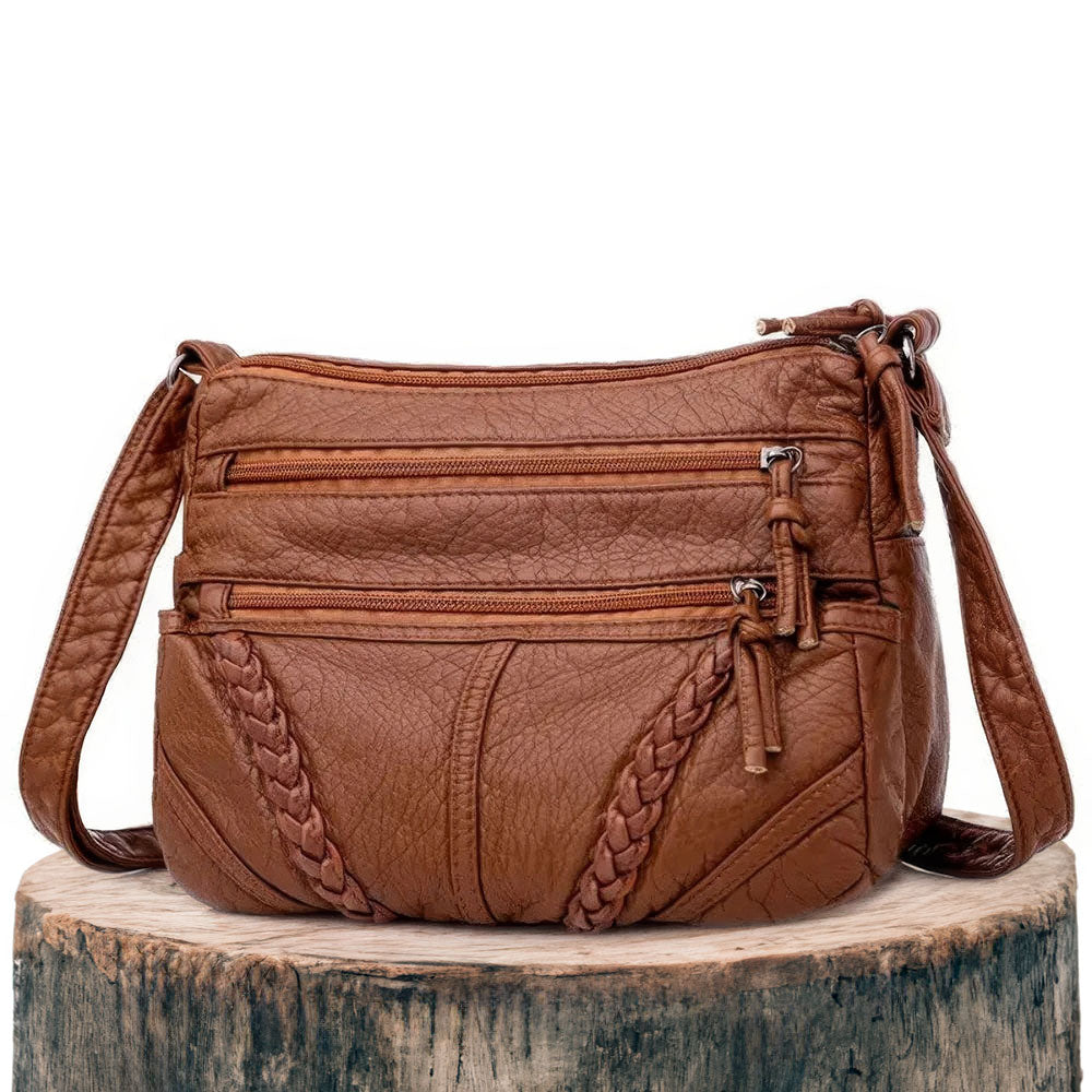 Catherine - Vegan Leather Crossbody Shoulder Bag - Wavlynn