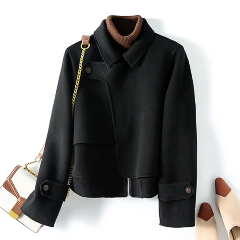 Relaxed Fit Collared Jacket for Women – Cozy & Stylish Everyday Wear