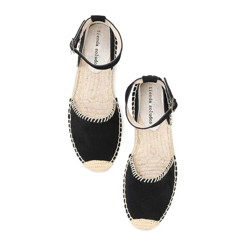 Women's bohemian flat espadrilles open-toe lightweight breathable summer casual sandals