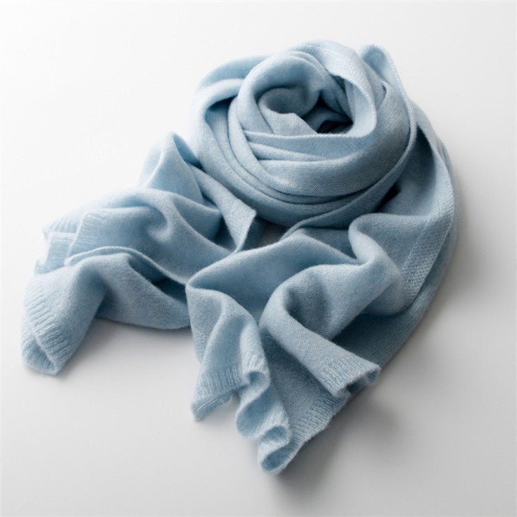 Women's oversized ribbed scarf with neck and shoulder coverage, cozy elegant cold weather wrap