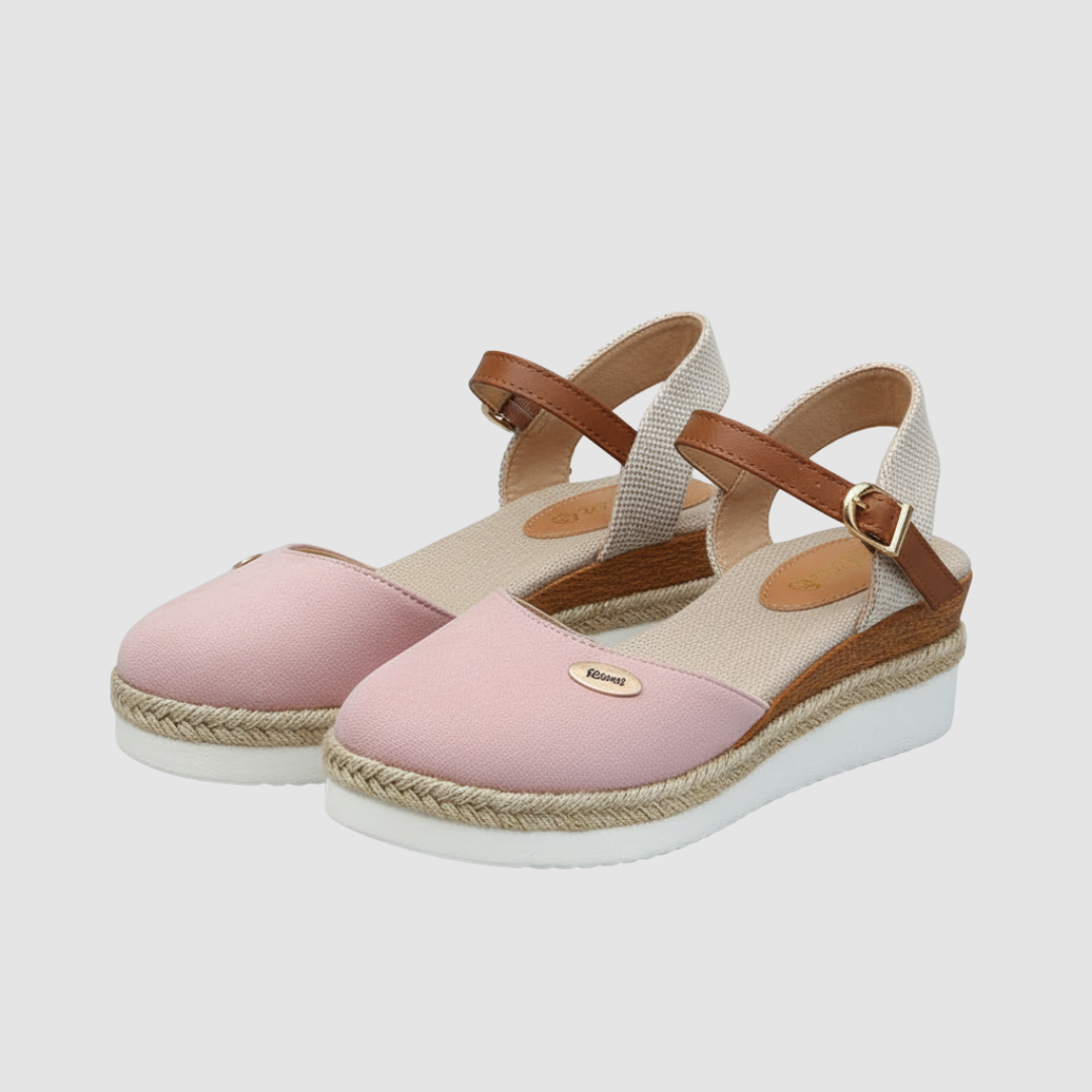 Women's espadrille sandals with adjustable strap, jute sole, casual summer style for all-day comfort
