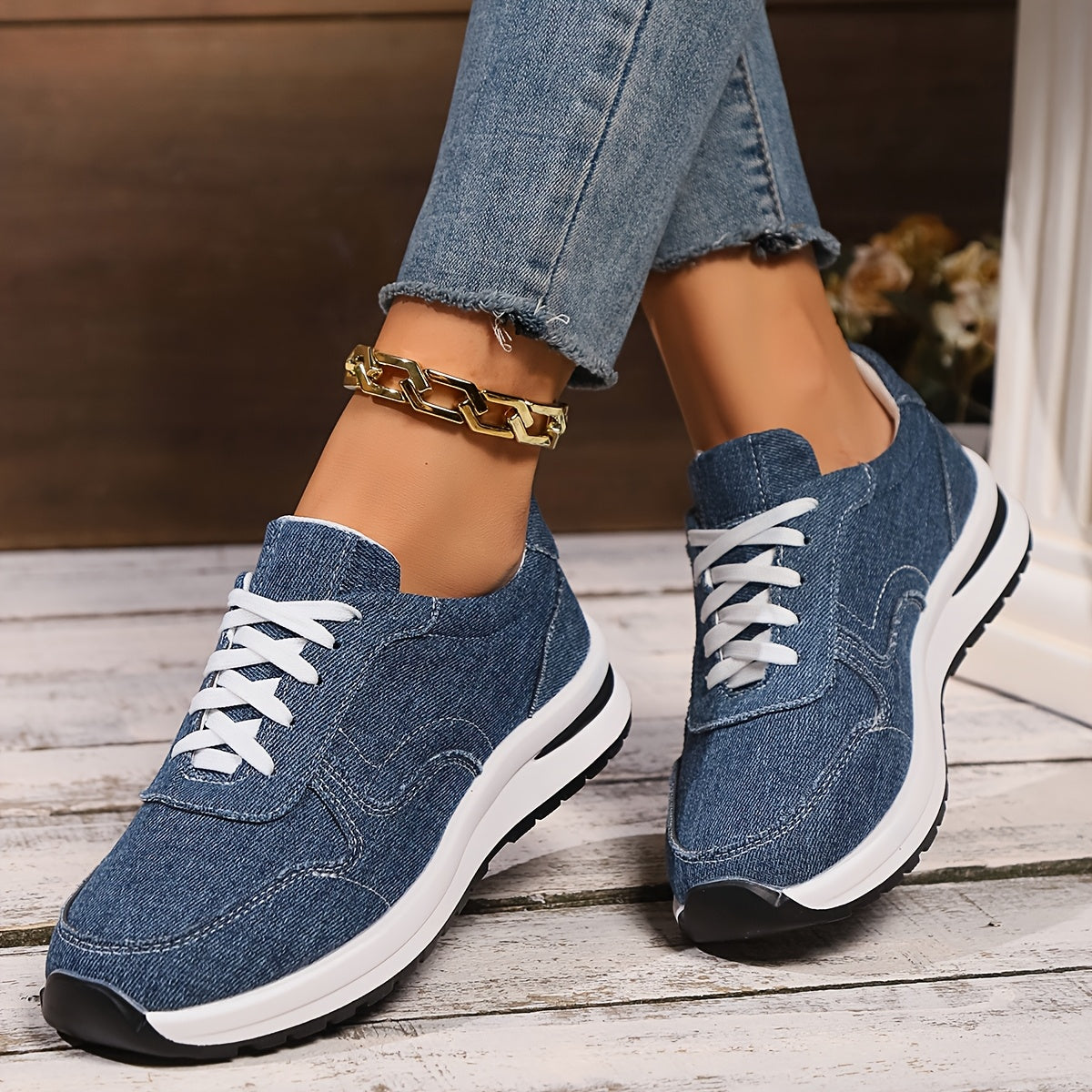 Women's white orthopedic platform sneakers with cushioned lift sole and posture support for all-day comfort