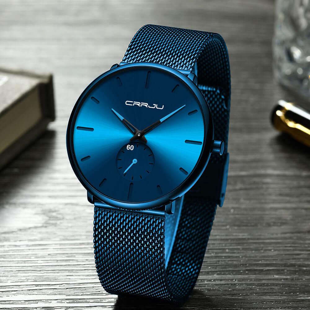Minimalist men's watch clean dial sleek silhouette timeless elegant everyday accessory for gentlemen