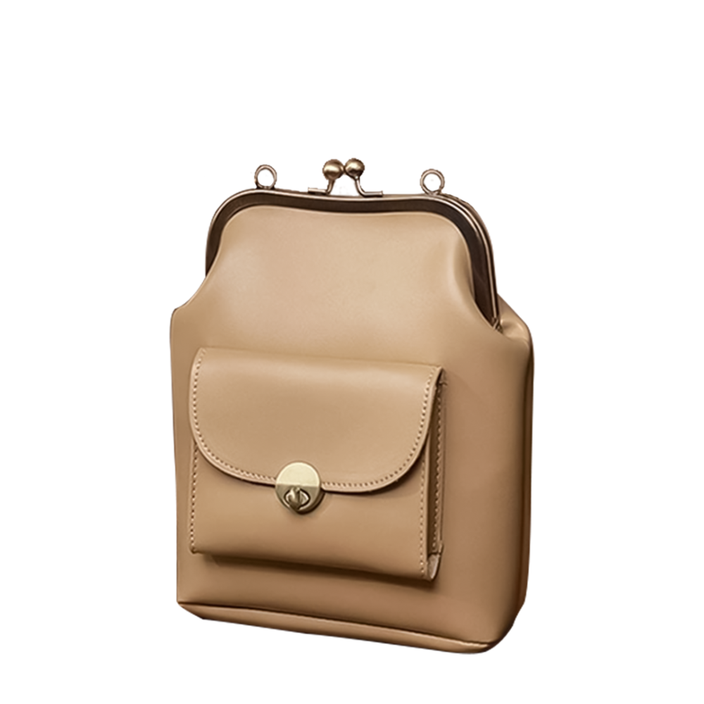 Diana timeless structured vegan leather handbag with top handle and secure clasp, polished professional style