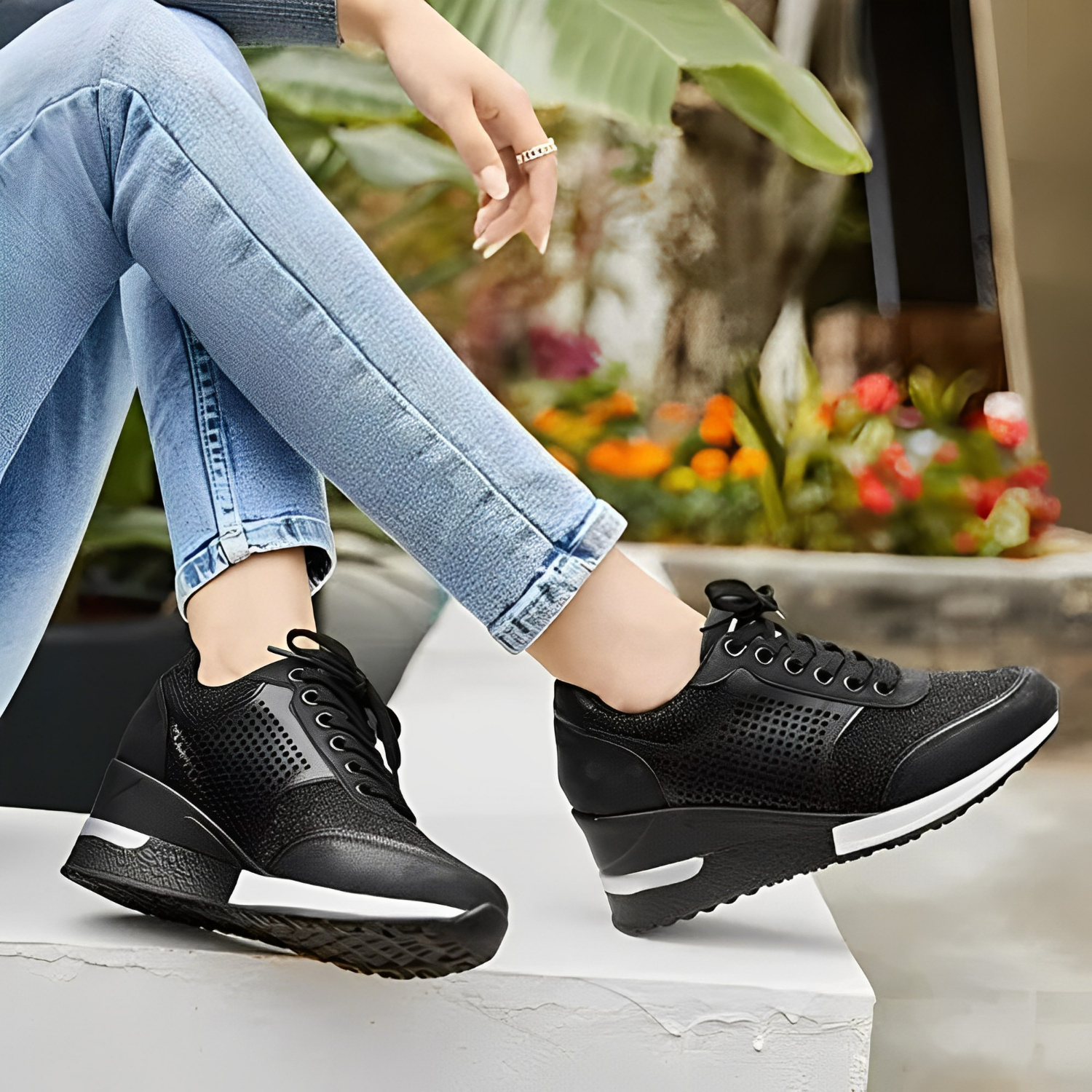 Women's Jessica Fantasy adaptive wedge heels, elegant foot-friendly design for all-day comfort