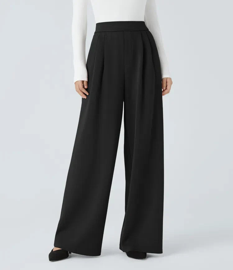 Marit women's high-waist trousers classic elegant slim fit flattering silhouette comfort pants
