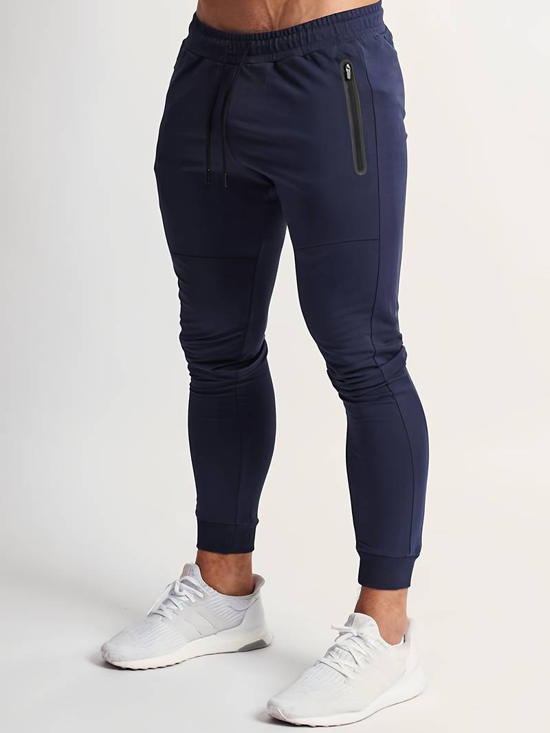 Men's lightweight relaxed-fit quick-dry drawstring sports pants for active performance wear