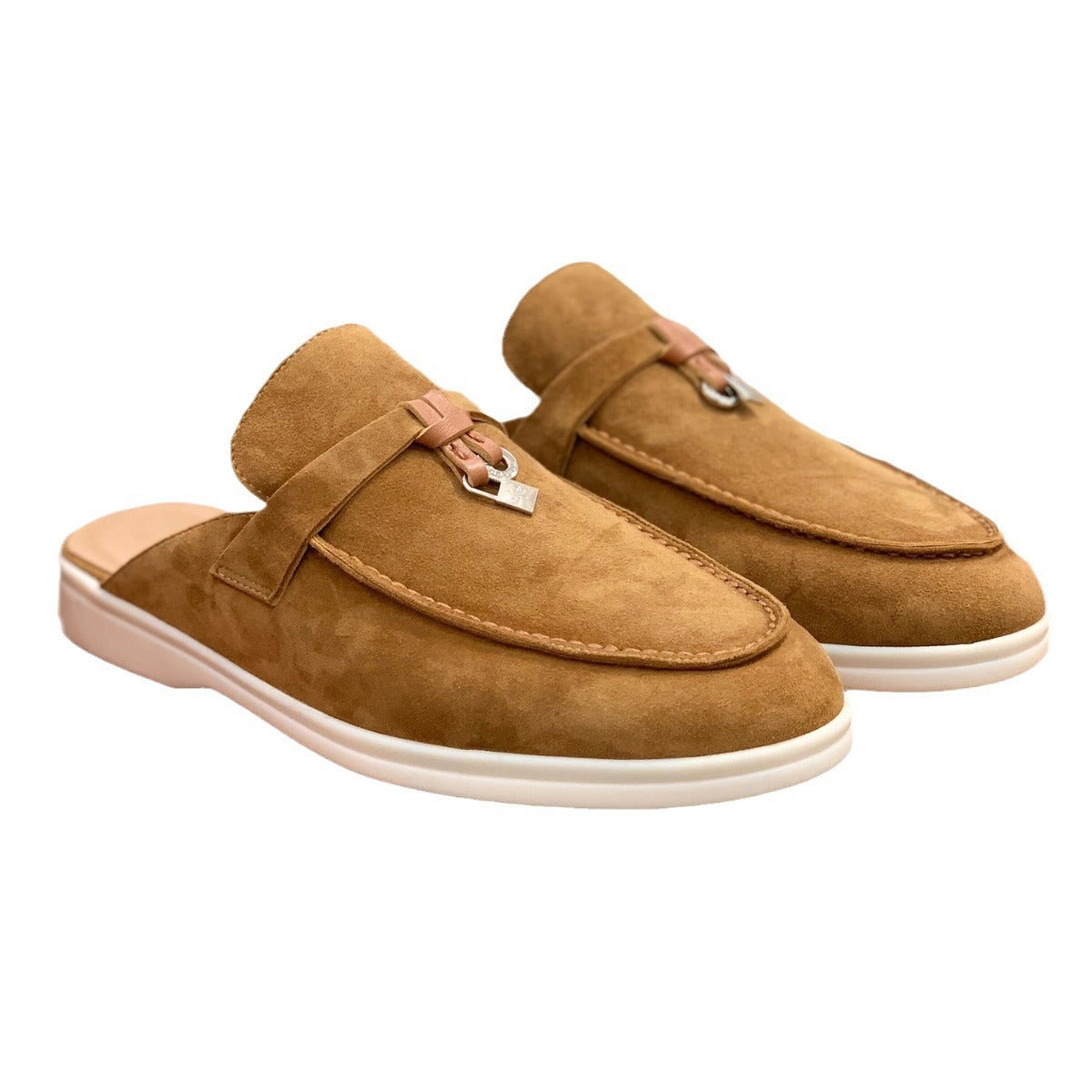 Naila women's casual slip-on mules in neutral tones, timeless silhouette for all-day comfort