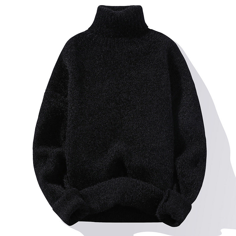 Men's classic turtleneck sweater soft cotton knit breathable warmth versatile everyday style
