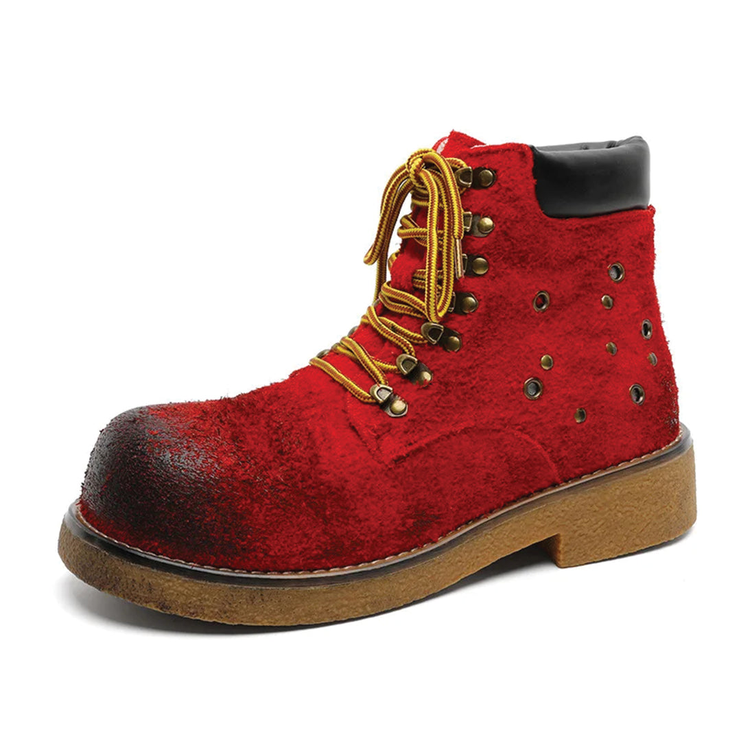 Urbann-Vibe Havoc burnished suede ankle boot in warm brown with timeless city-ready silhouette