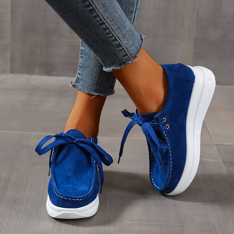 Women's Dahlia chunky suede shoes, stylish durable comfort design, robust silhouette for all seasons