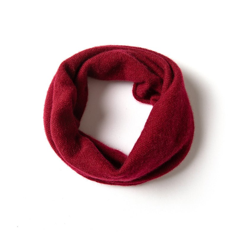 Women's loose fit infinity scarf soft knit solid neutral cozy neck coverage effortless everyday style