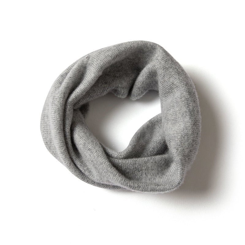 Women's loose fit infinity scarf soft knit solid neutral tone effortless neck coverage fall accessory