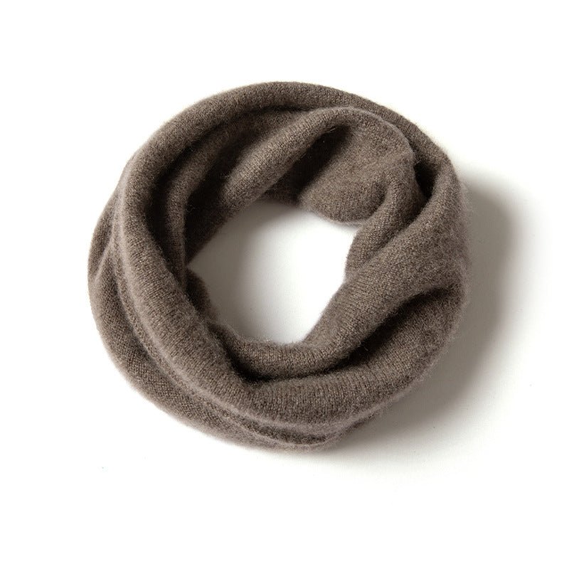 Women's loose fit infinity scarf soft knit solid neutral tones effortless draped neck coverage