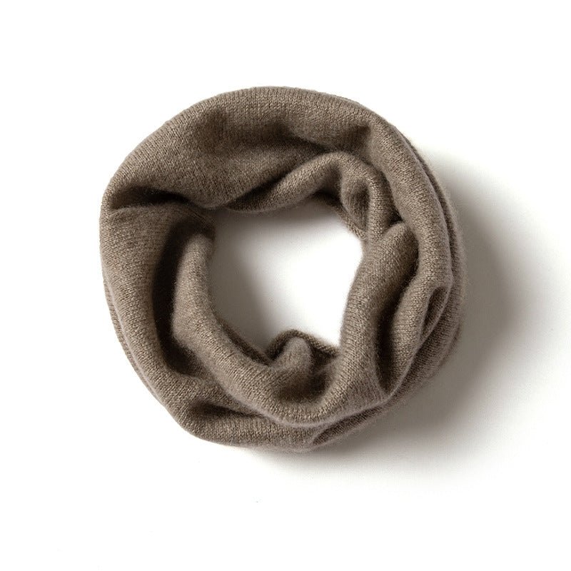 Women's loose fit infinity scarf soft knit solid color lightweight neck coverage effortless fall style