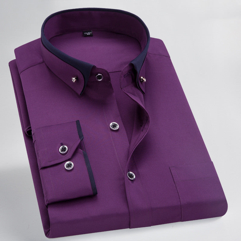 Men's Dale stretch shirt breathable fabric versatile slim-fit design for formal and casual everyday wear