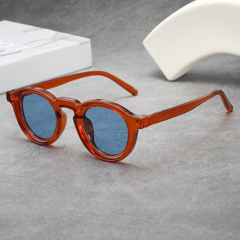 Retro round acetate sunglasses UV400 protection vintage-inspired frame durable premium eyewear