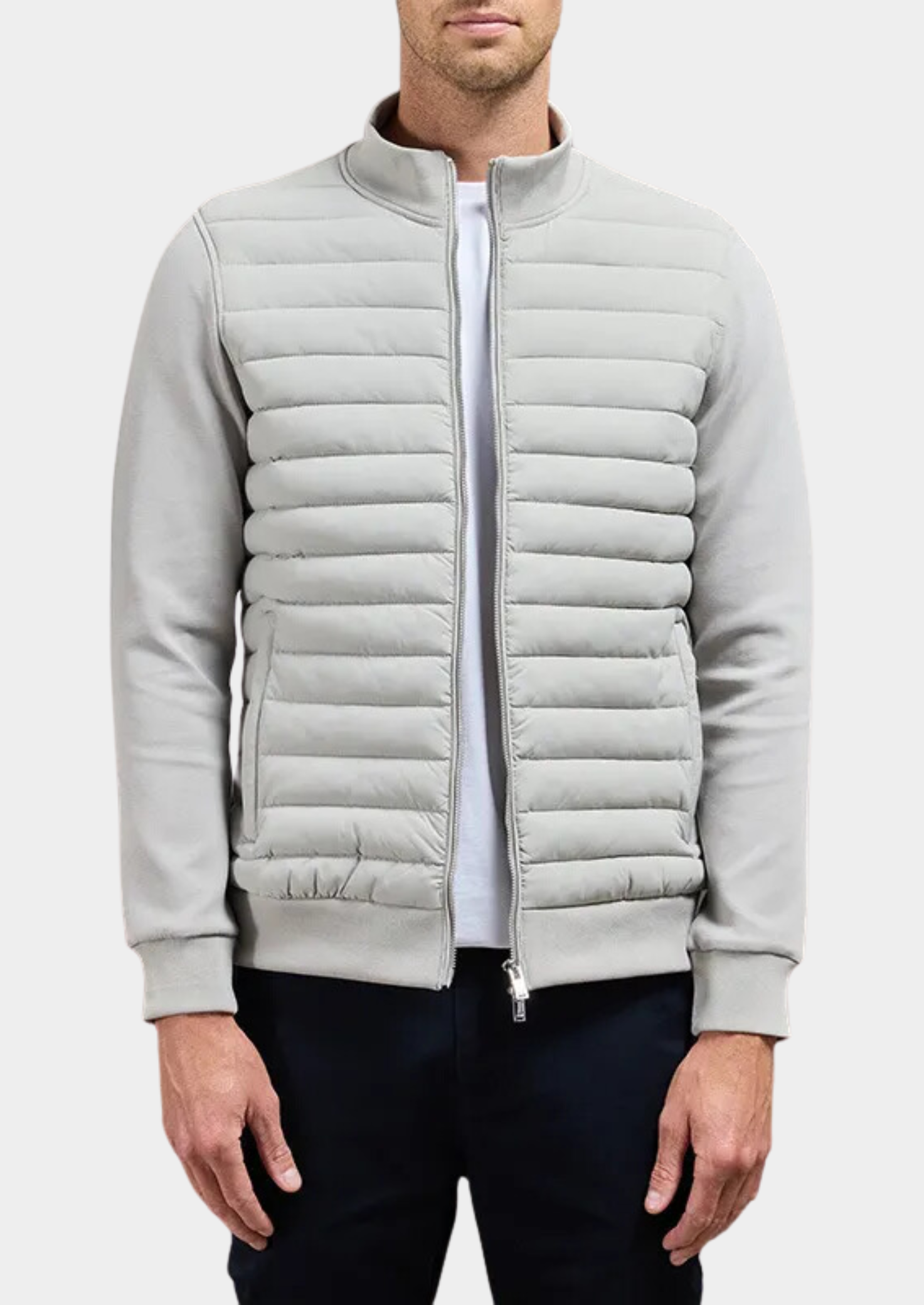 Men's hybrid jacket weatherproof water-repellent urban adventure coat versatile modern fit