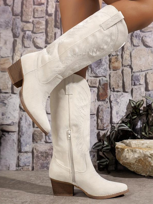 Women's satin cigarette ankle boots low heel sleek slim silhouette subtle shine night out
