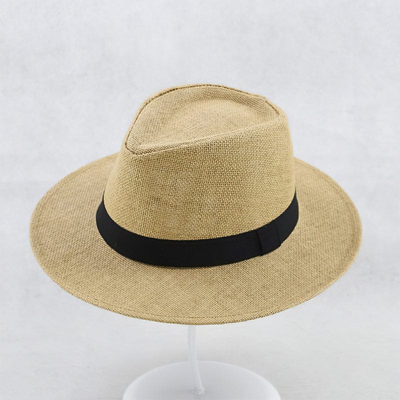 Handwoven toquilla palm Panama hat natural beige lightweight breathable brim eco-chic travel style