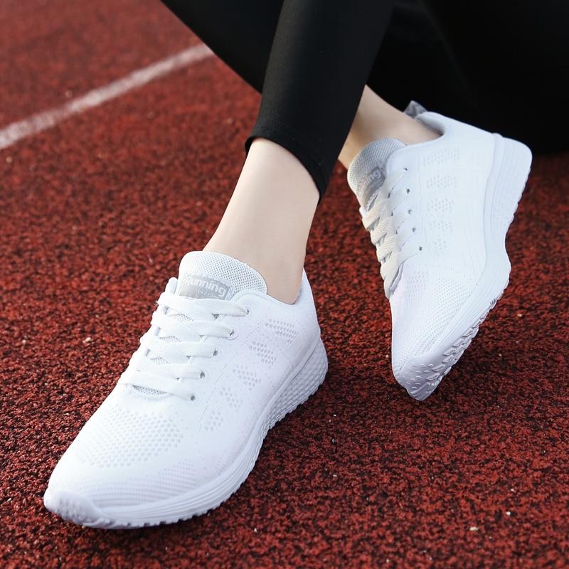 Women's lightweight breathable mesh walking shoes in neutral tones, machine washable with cushioned comfort sole