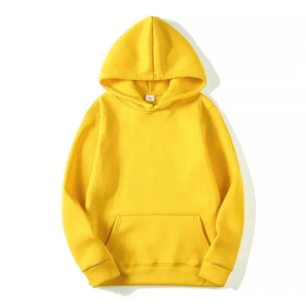 Ezra unisex basic hoodie in neutral tones, relaxed casual fit with drawstring hood