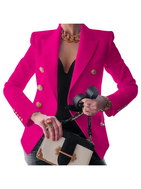 Women's elegant office blazer tailored fit premium craftsmanship sophisticated professional style