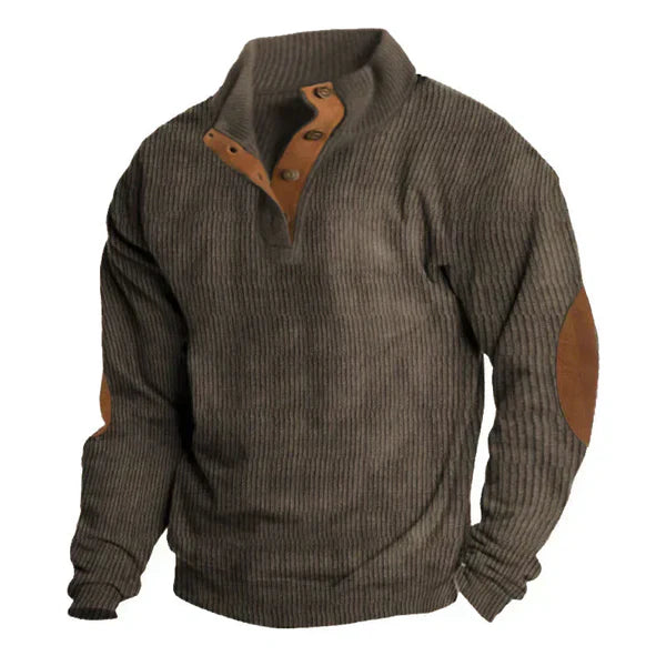 Men's patchwork hoodie jacket stand collar modern urban fit versatile casual outerwear streetwear