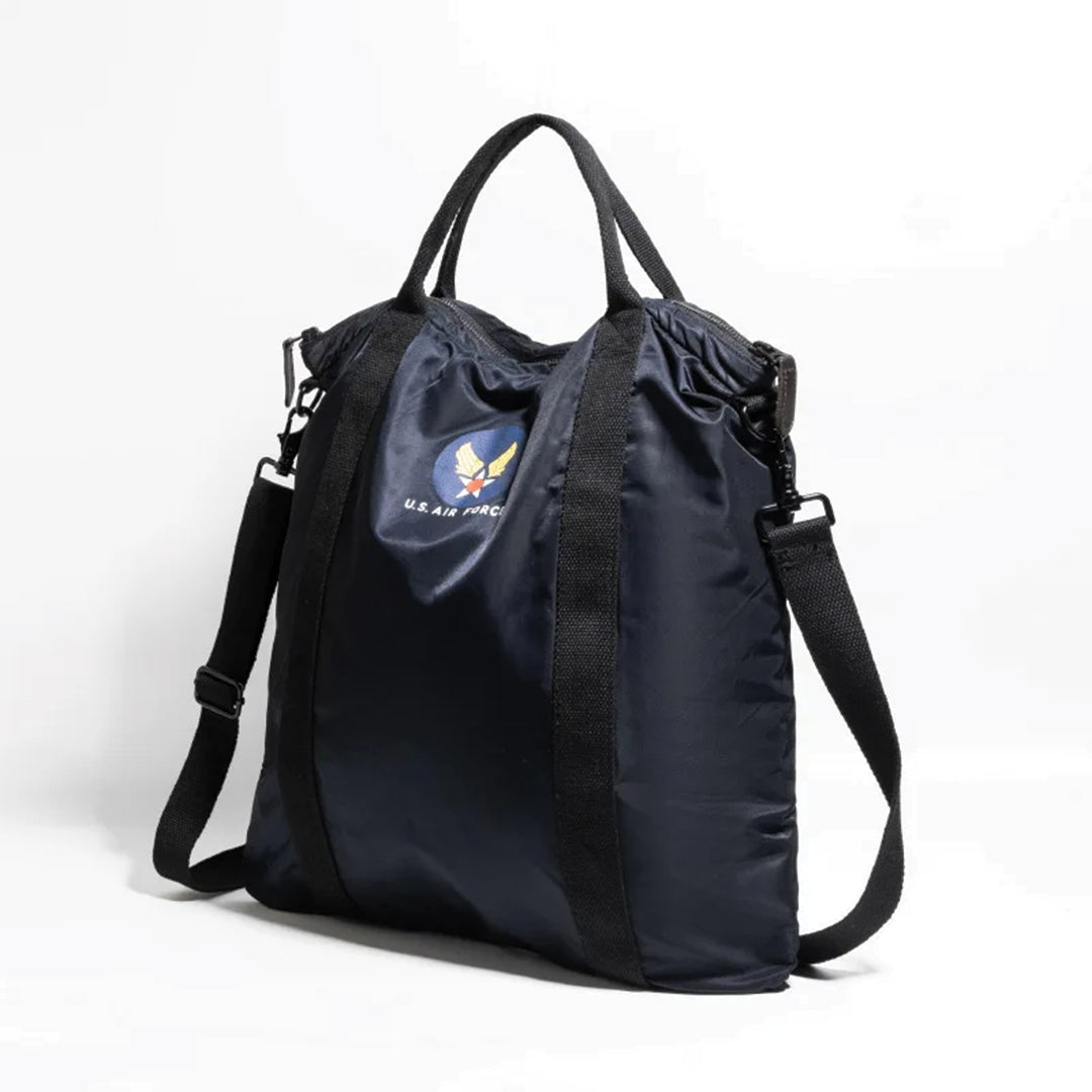 Lightweight olive nylon aviator crossbody bag with adjustable strap, vintage military-inspired design for city travel