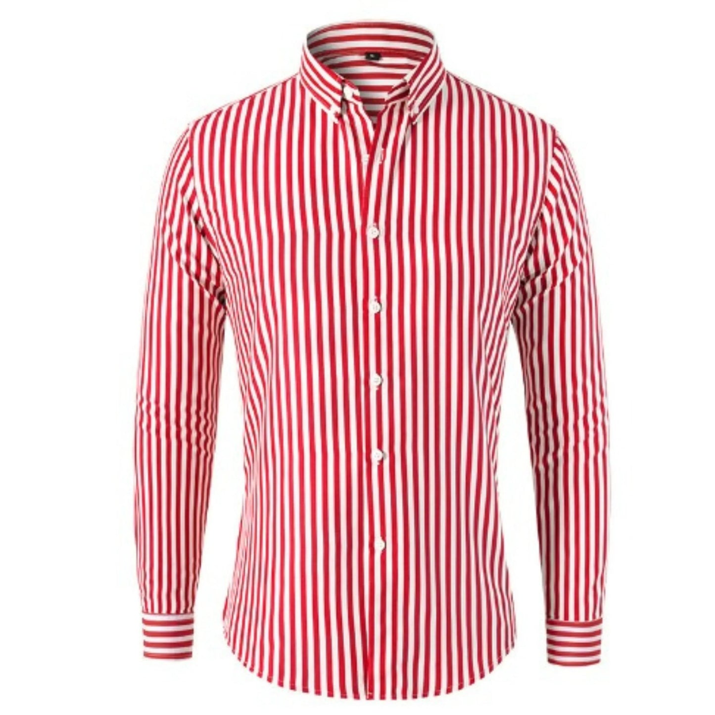 Men's modern striped shirt lightweight breathable fabric versatile summer essential with refined contemporary fit