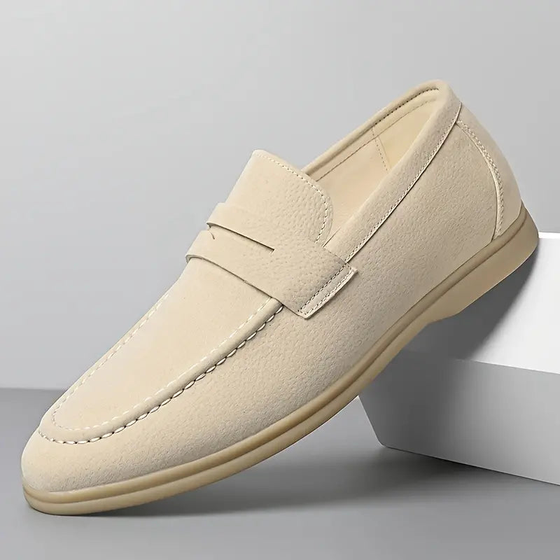 Jax women's loafers in neutral tone with contrast sole and distinctive strap for elegant everyday style