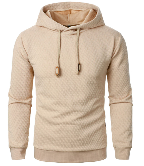 Onni men's pullover hoodie casual streetwear long sleeve with adjustable drawstring, sporty fit