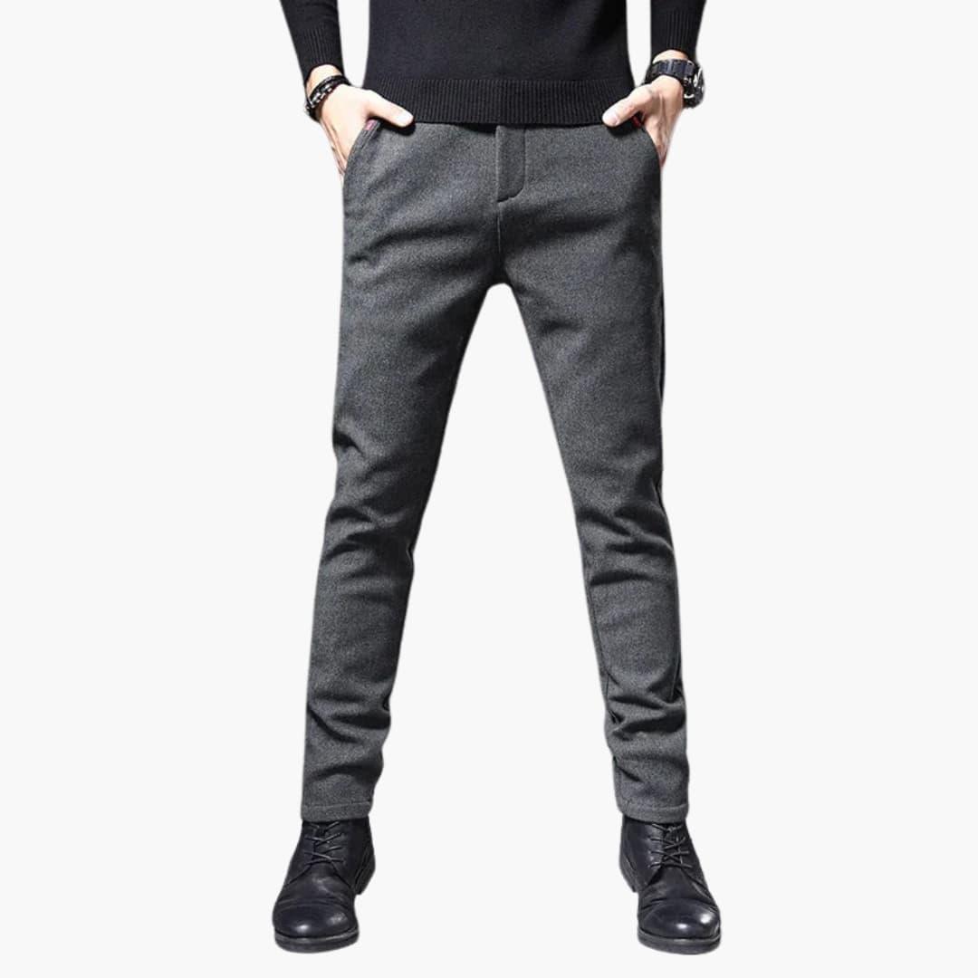 Men's casual pants modern cut versatile everyday office weekend wear comfortable flattering fit