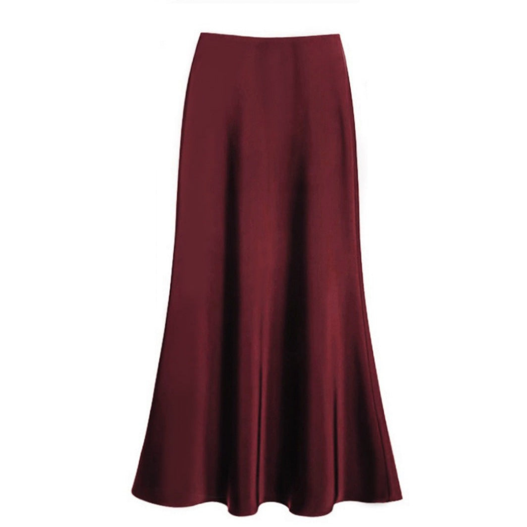 Vivien women's silk skirt elegant tailored cut smooth luxurious fabric for office and dinner