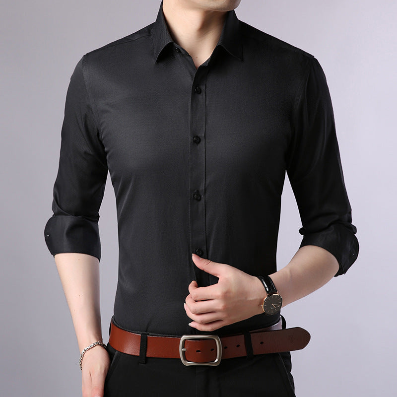 Marcus slim fit cotton shirt for men in casual everyday style with modern silhouette and clean cut