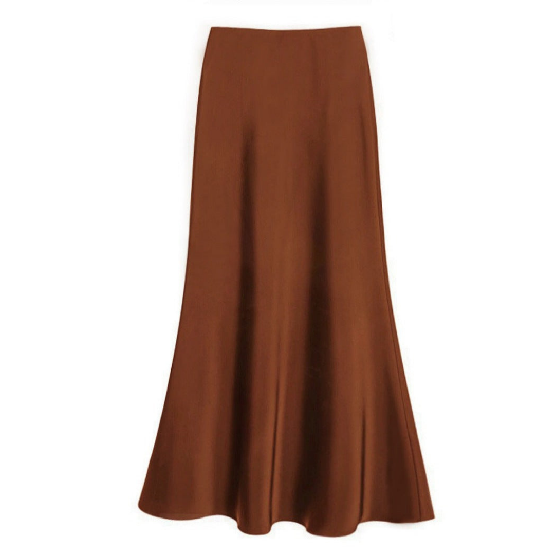 Women's Vivien silk midi skirt elegant tailored cut versatile for office and dinner