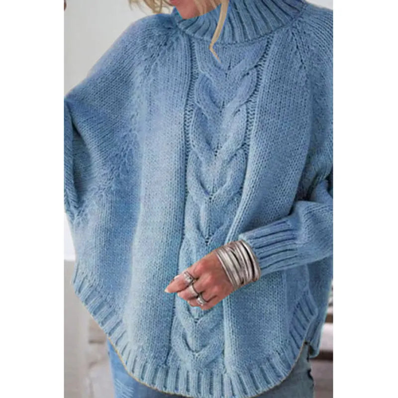 Mila women's cream knitted sweater classic crew neck soft cotton blend everyday knitwear