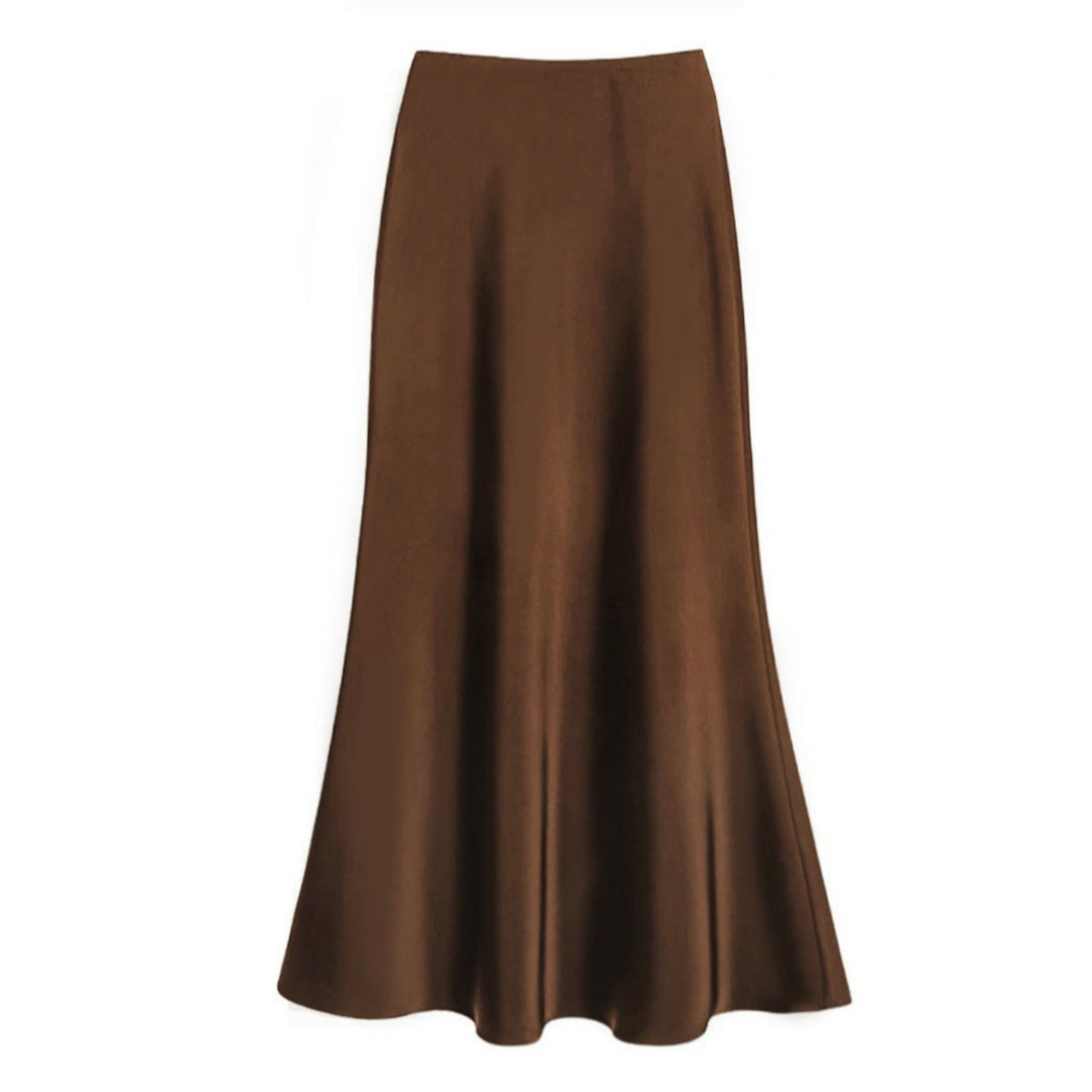 Women's Vivien silk midi skirt elegant tailored cut versatile for office and dinner