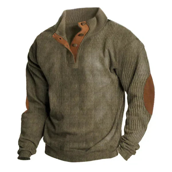 Men's patchwork hoodie jacket stand collar modern urban fit casual outerwear versatile streetwear layer