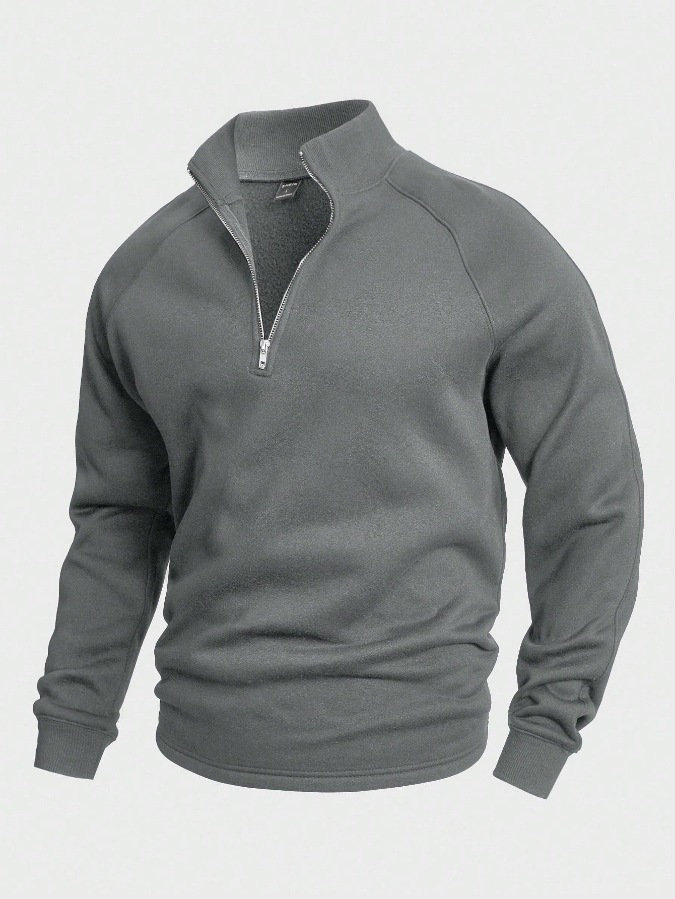 Unisex turtleneck knit sweater in neutral tone, minimalist midweight textured weave pullover