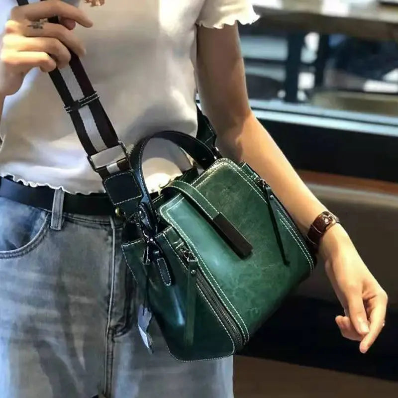 Cathy faux leather crossbody bag women structured silhouette adjustable strap everyday carryall