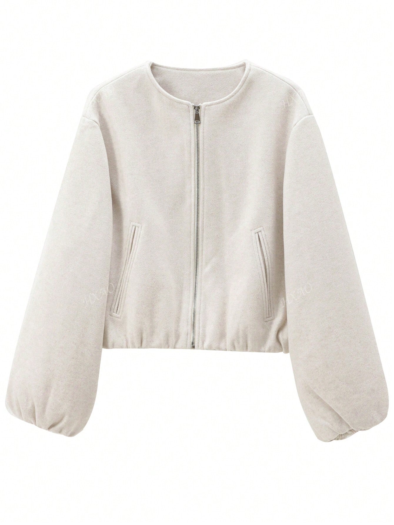 Women's velvet bomber jacket in relaxed fit with zip front and soft velvet-textured polyester finish