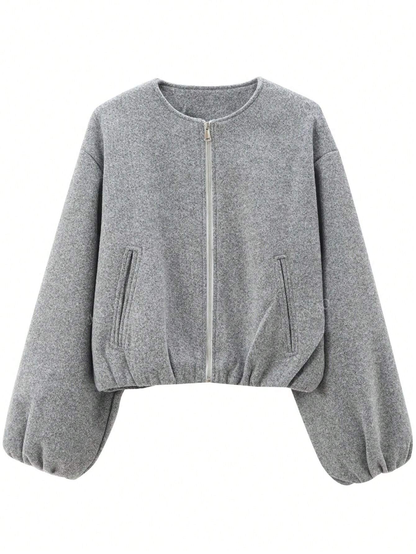 Women's velvet bomber jacket in relaxed fit with zip front and soft velvet-textured polyester finish