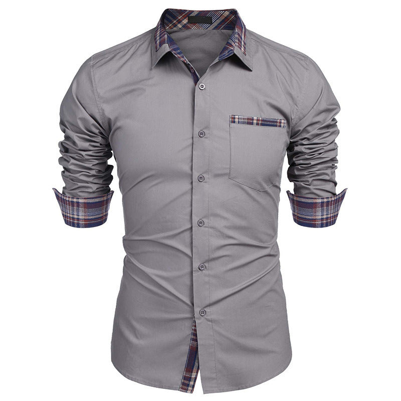 Men's Jeff long sleeve shirt modern fit cozy autumn winter warmth stylish comfort