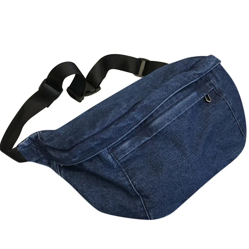 Large banana bag beige casual fanny pack adjustable strap generous storage hands-free daily use