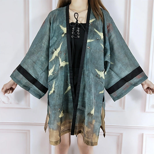 Iris | Lightweight Japanese Kimono Jacket – Casual Elegance and Comfort - Urbann-Vibe
