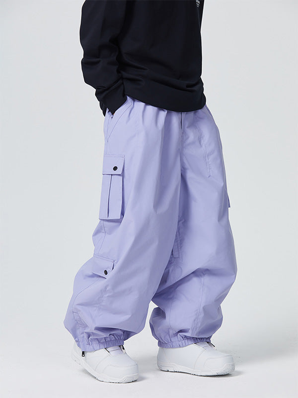 Women's baggy snowboard pants in insulated 10K waterproof breathable fabric for snowsports