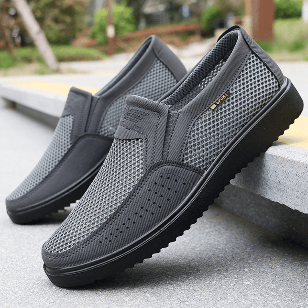 Clash slip-on sneakers breathable mesh upper cushioned support zero-lace design everyday comfort