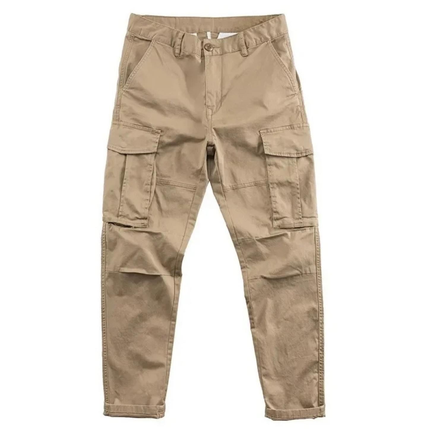 Men relaxed fit cargo pants multi-pocket utility design for outdoor and city wear