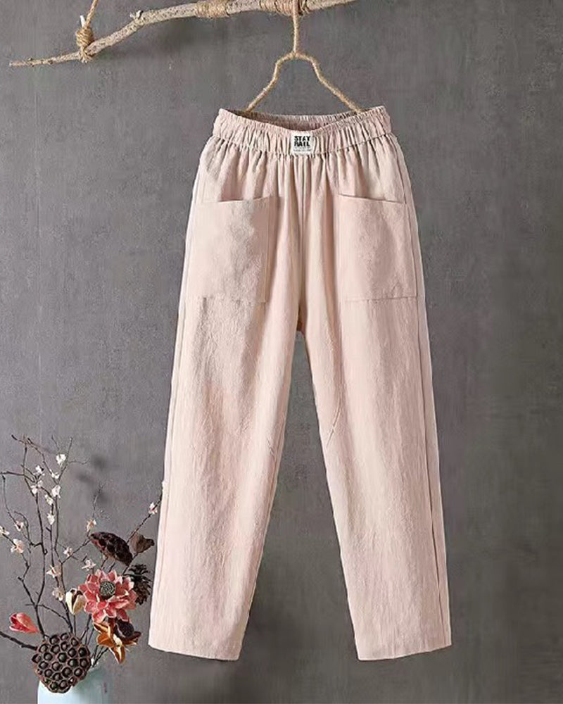 Harper relaxed trousers casual everyday wear loose silhouette soft breathable fabric all-day comfort